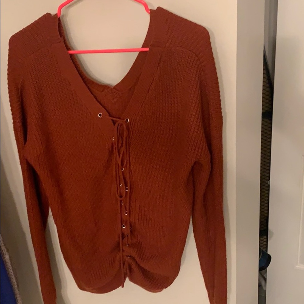Lace sweater